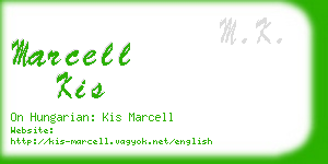 marcell kis business card